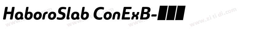 HaboroSlab ConExB字体转换 HaboroSlab ConExB字体转换